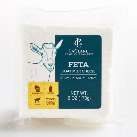LaClare Goat Milk Feta Cheese Block, 6 oz.