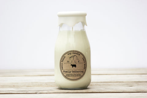 Milk Bottle Candle, 13 oz.