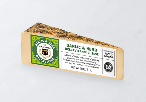 Sartori Garlic & Herb BellaVitano Cheese Wedge, 5.3 oz.