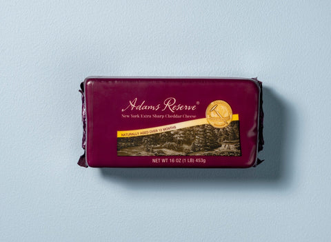 Adams Reserve New York Aged Cheddar Cheese Block, 1 lb.