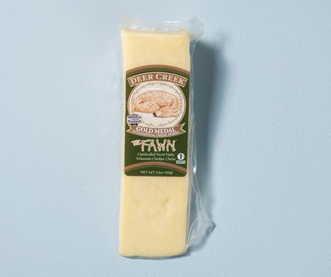 Deer Creek The Fawn Cheddar Cheese Wedge, 5.3 oz.