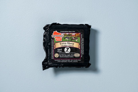 Henning's 7 Year Extra Sharp Cheddar Cheese Block, 7 oz.