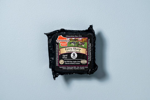 Henning's 9 Year Extra Sharp Cheddar Cheese Block, 7 oz.