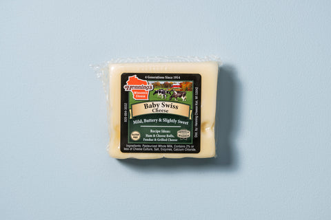 Henning's Baby Swiss Cheese Block, 7 oz.