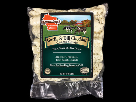 Henning's Garlic & Dill Cheese Curds, 10 oz.