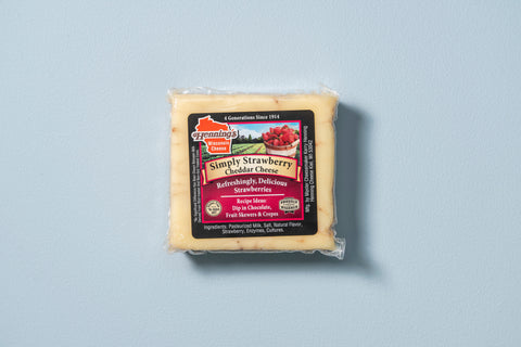 Henning's Simply Strawberry Cheddar Cheese Block, 8 oz.
