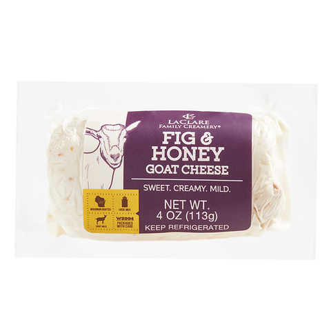 LaClare Fig & Honey Goat Cheese (Chevre) Log, 4 oz.