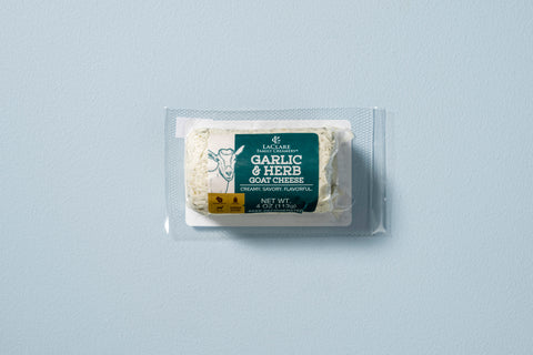 LaClare Garlic & Herb Goat Cheese (Chevre) Log, 4 oz.