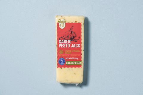 Meister Garlic Pesto Jack Cheese Bar, 6 oz.