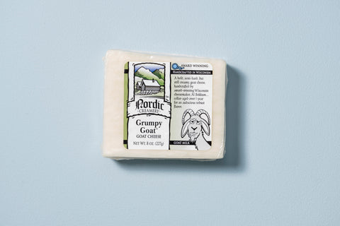 Nordic Creamery Grumpy Goat Cheese Block, 8 oz.