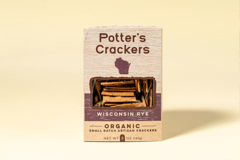Potter's Crackers Wisconsin Rye, 5 oz.