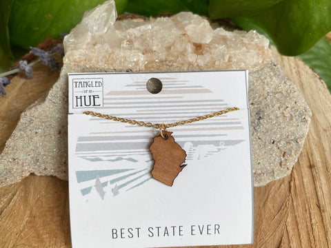 Wisconsin Wood Cutout Jewelry