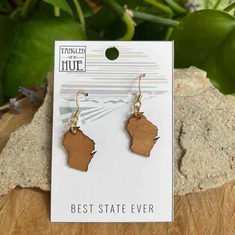 Wisconsin Wood Cutout Jewelry