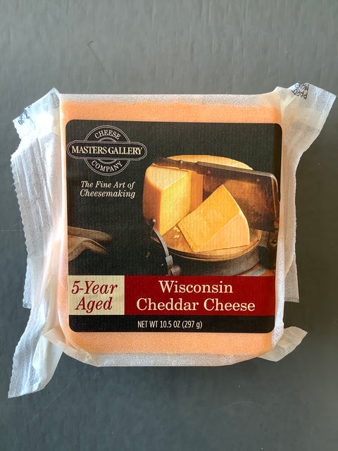Masters Gallery 5 Year Aged Cheddar Cheese Block, 10.5 oz.
