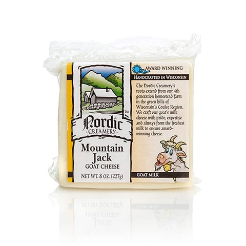 Nordic Creamery Mountain Jack Goat Cheese Block, 8 oz.