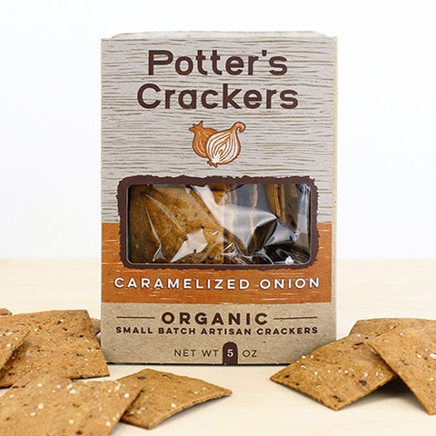 Potter's Crackers Caramelized Onion Crackers, 5 oz.