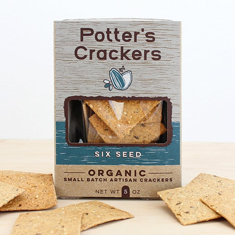 Potter's Six Seed Crackers, 5 oz.