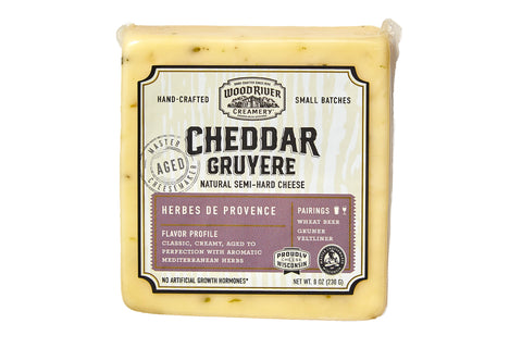 Wood River Creamery Herbes De Provence Cheddar Gruyere Block, 8 oz.