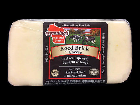 Henning's Aged Brick Cheese Block, 12 oz.
