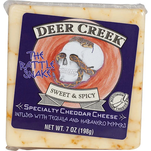 Deer Creek The Rattlesnake Specialty Cheddar Cheese Block, 7 oz.