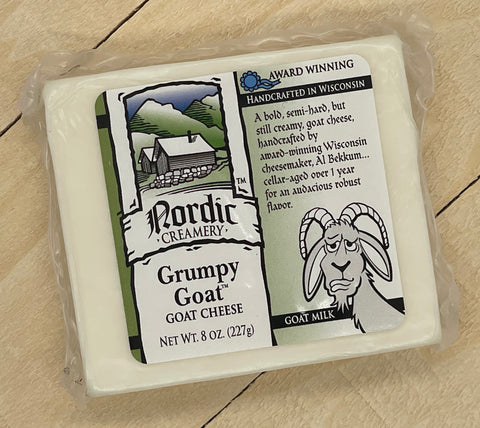 Nordic Creamery Grumpy Goat Cheese Block, 8 oz.