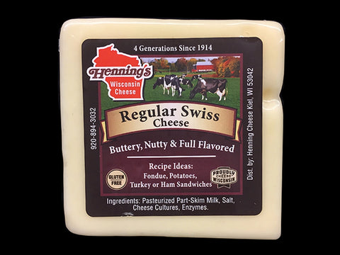 Henning's Regular Swiss Cheese Block, 11 oz.