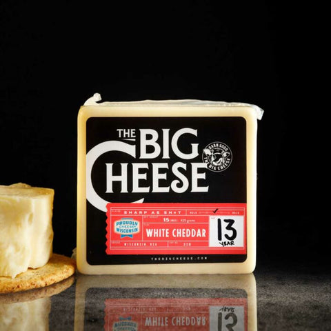 The Big Cheese 13 Year White Cheddar Cheese Block, 7 oz.