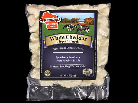 Henning's White Cheddar Cheese Curds, 10 oz.