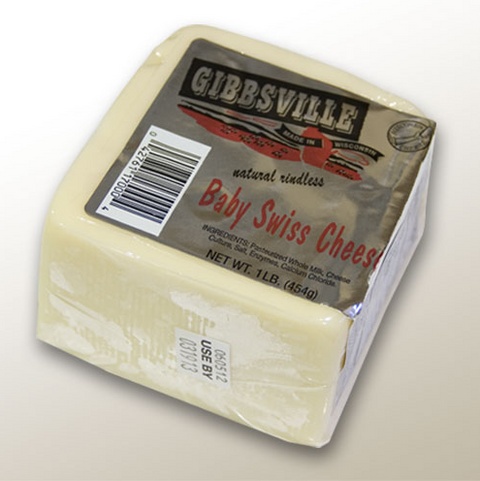 Gibbsville Baby Swiss Cheese Block, 14.5 oz.