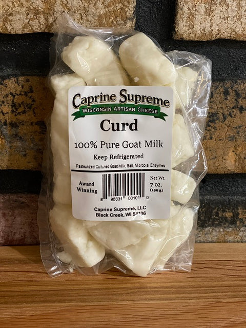 Caprine Supreme Goat Cheese Curds, 7 oz.