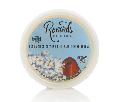 Renards Aged Asiago Cheddar Cheese Spread, 8 oz.