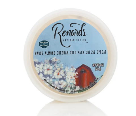 Renards Swiss Almond Cheddar Cheese Spread, 8 oz.