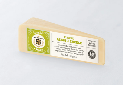 Sartori Classic Asiago Cheese Wedge, 5 oz.