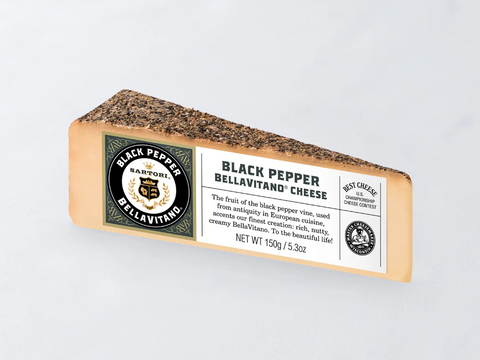 Sartori Black Pepper BellaVitano Cheese Wedge, 5.3 oz.