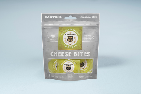 Sartori Italian Herb Cheddar Snack Bites, 4.5 oz.