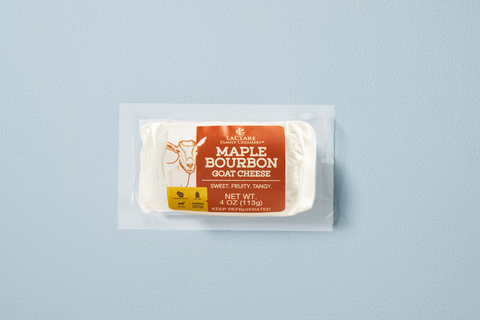 LaClare Maple Bourbon Goat Cheese (Chevre), 4 oz