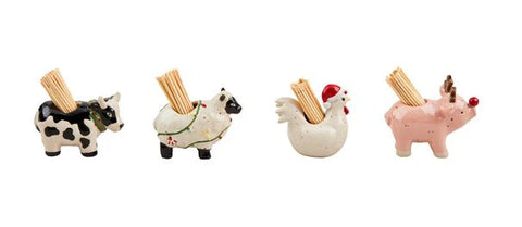 Christmas Animal Toothpick Holder