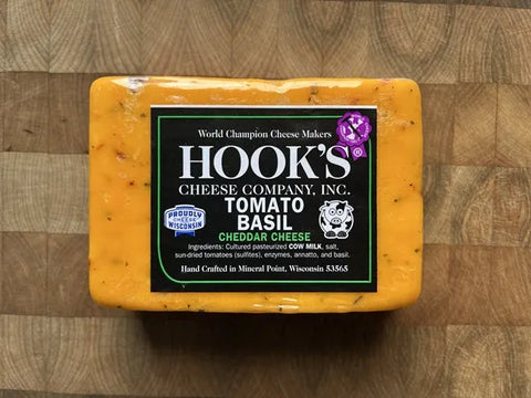 Hook's Tomato Basil Cheddar, 8 oz