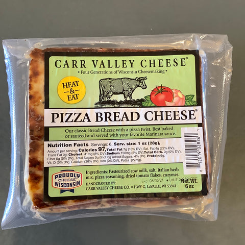 Carr Valley Pizza Bread Cheese, 6 Oz