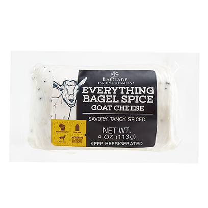 LaClare Everything Bagel Goat Cheese (Chevre) 4oz