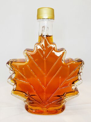 Pure Maple Syrup Leaf Bottles